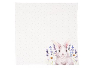 Textilní ubrousky Lavander Fields s králíčkem - 40*40 cm - 6ks