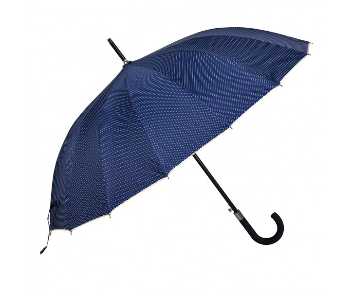 Modrý deštník s puntíky - Ø 60 cm