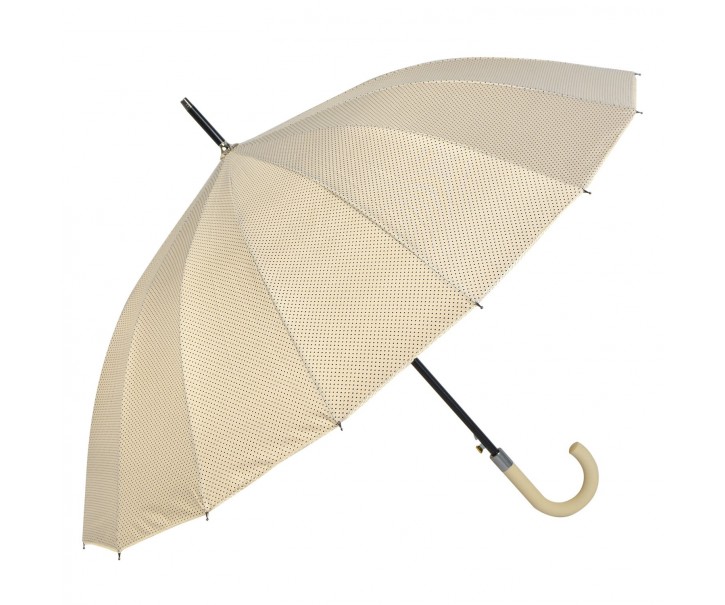 Béžový deštník s puntíky - Ø 60 cm
