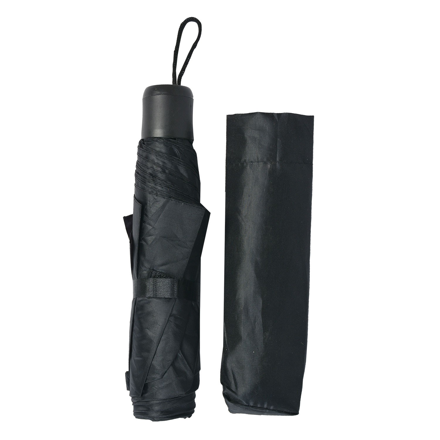 Černý skládací deštník - 53 cm Clayre & Eef