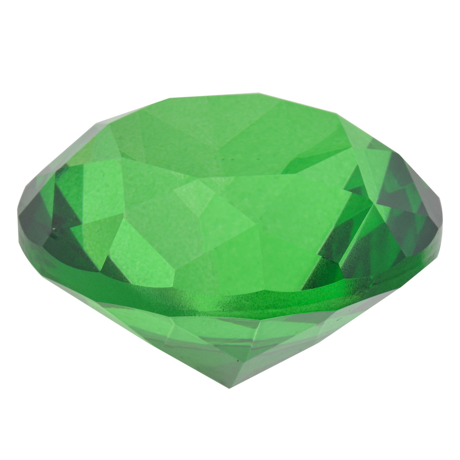 Zelený skleněný krystal - 4 cm MLCR0006GR