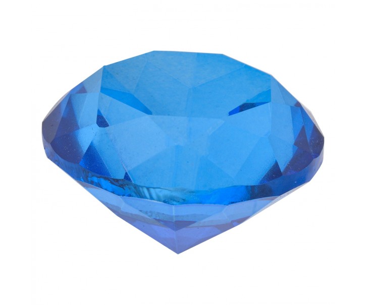 Modrý dekorační skleněný Krystal - 3 cm