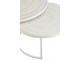 Set 2 bílých kovových stolků s ornamentovou deskou - Ø79*36 cm