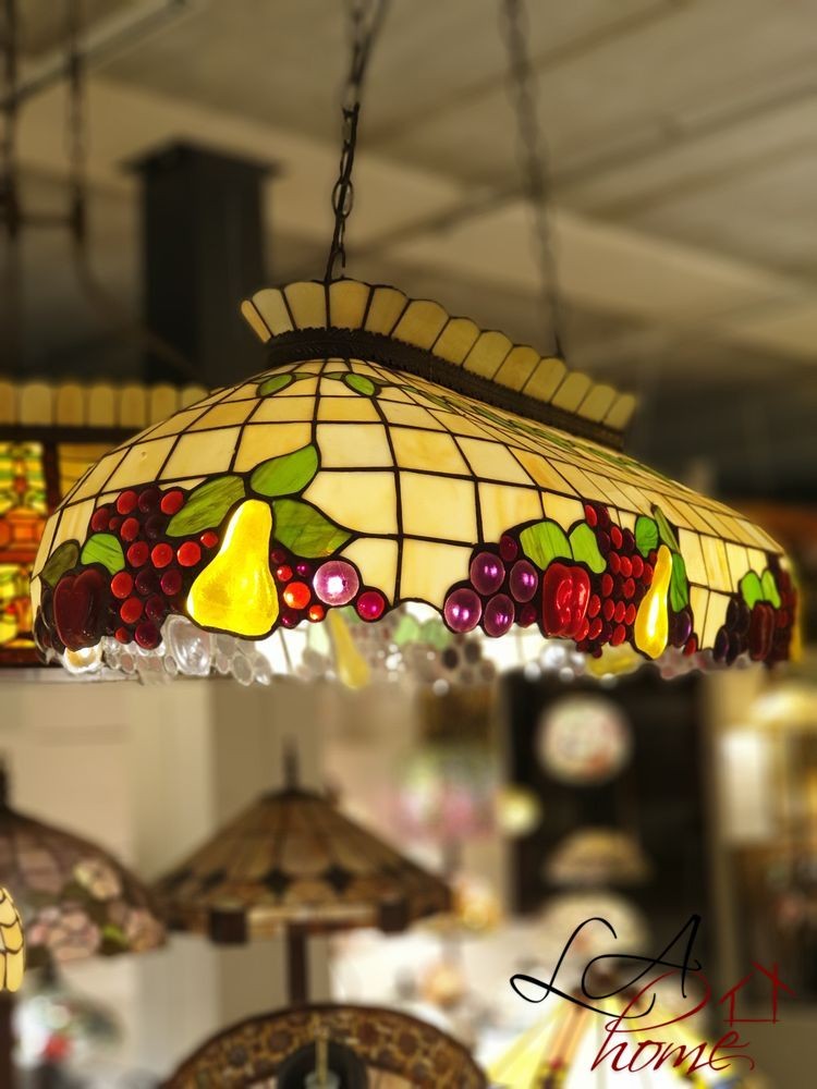 Závěsné svítidlo Tiffany Fruits - 94*41*115 cm 3x E27 / Max 60W