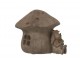 Svítící domek houba s králíkem - 16*14cm