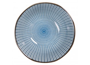 Miska s modrým zdobením BlueLine - Ø 13*6 cm