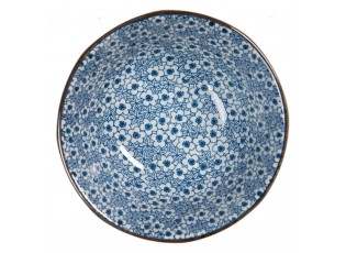 Hluboký talíř s modrými kvítky BlueFlowers - Ø  20*4 cm