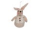 Závěsná textilní dekorace králíček - 8*5*12 cm
