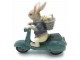 Dekorace králík na skútru - 19*7*18 cm Clayre & Eef