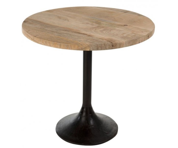 Černý barový stolek Barry - Ø 65*60cm