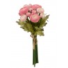 Růžová kytička Kamélie 11ks - 16*14*26cm Materiál: polyester, plasticBarva: světle růžová, zelená Krásné kamélie ve světlé růžové barvě v kytičce. Kamélie jsou umělé. Výška : 26cm.