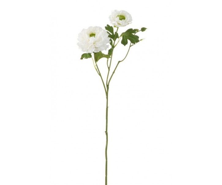 Bílá kytička Pryskyřník - 56cm