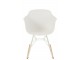 Bílá plastová houpací židle Swing - 69*56*79 cm