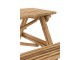 Venkovní bambusový set lavice a stůl Bambo - 204*20*74 cm