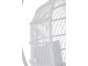 Závěsné bílé zahradní ratanové křeslo Lounge White Oval - 119*105*193 cm