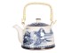 Porcelánová konvice na čaj s motivem hor - 18*14*12 cm / 0,8L