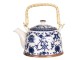 Konvička na čaj s modrými ornamenty - 18*14*12 cm / 0,8L