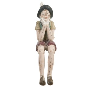 Dekorace sedící Pinocchio - 4*7*15 cm