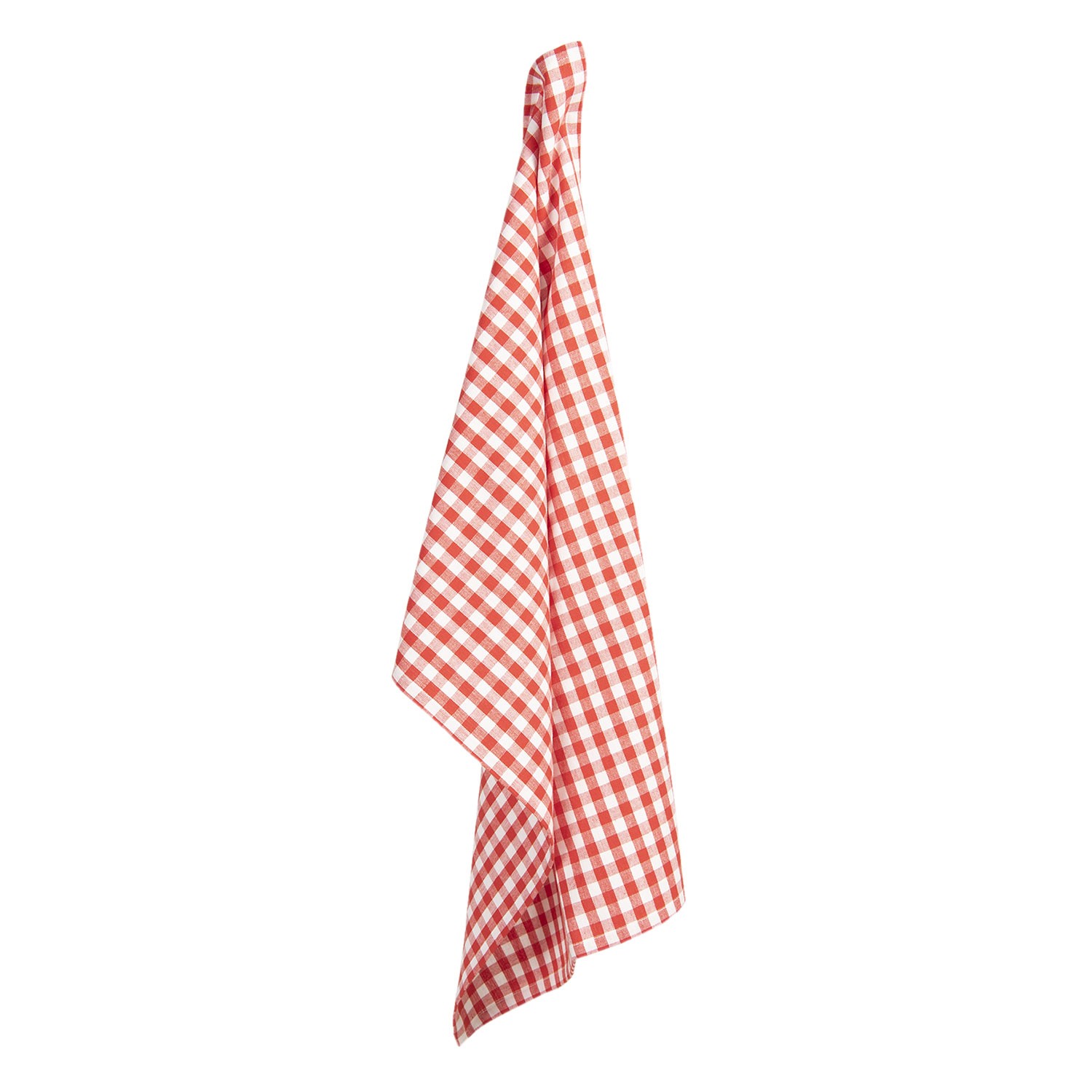 Červeno-bílá kostkovaná bavlněná utěrka Apple Yard - 50*70 cm Clayre & Eef