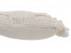 Smetanový bavlněný polštář Fransen s třásněmi - 45*45 cm