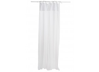 Bílý bavlněný voál / záclona na zavazování - 140*290cm