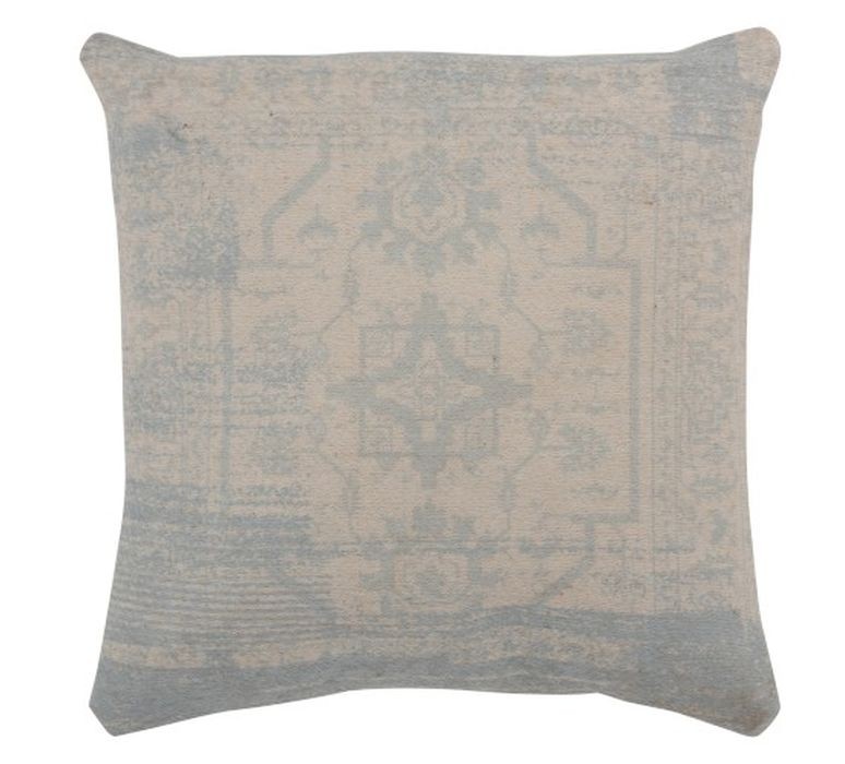 Béžovo-modrý polštář Jacquard - 45*45cm