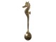 Lžička s mořským koníkem - zlatá - 3*13 cm 