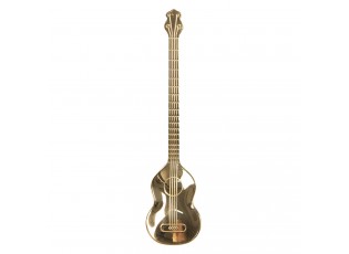 Zlatá lžička ve tvaru kytary - 3*13 cm