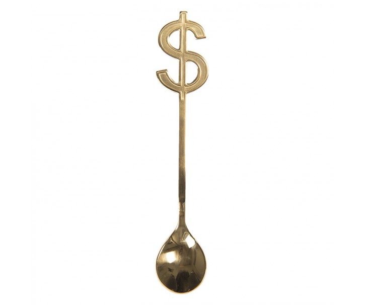 Zlatá lžička Dolar - 3*15 cm