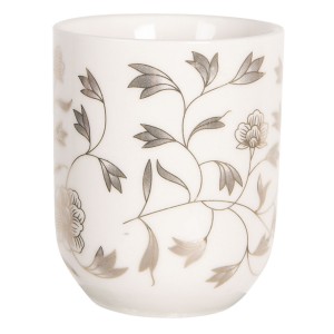 Porcelánový kalíšek na čaj s drobnými kvítky- ∅ 6*8 cm / 0,1L