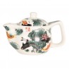 Konvička na čaj s lotosy a rybami - Ø 16*11 cm / 0,4L