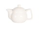 Porcelánová bílá konvička na čaj - Ø 16*11 cm / 0,4L