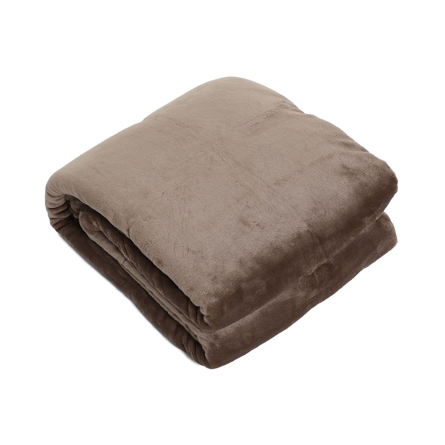 Taupe chlupatý pléd Bjorn - 150*200 cm