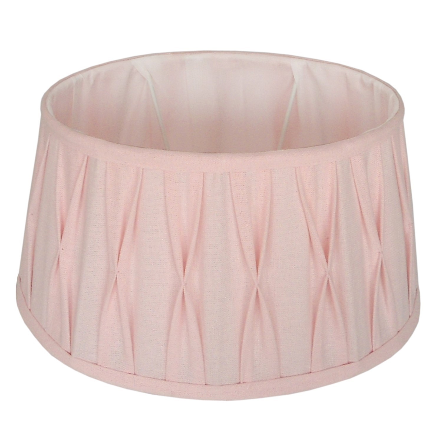 Růžové oválné plisované stínidlo Riva pink - 38*31,5*24 cm / E27 8501716533568