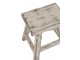 Dřevěná bílá stolička Ibiza - 40*37*45cm