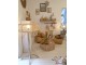 Přírodní ratanová stojací lampa Teak - 77*70*134cm