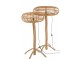 Přírodní ratanová stojací lampa Teak - 77*70*134cm
