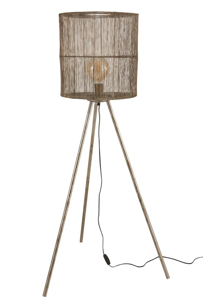 Kovová bronzová stojací lampa Antiek - Ø 40*140cm