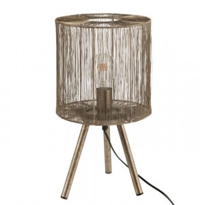 Kovová bronzová stolní lampa Antiek - Ø 25*45cm