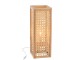 Přírodní bambusová stolní lampa Rectan - 23*23*65cm