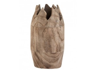Dřevěná dekorační váza Ermi - ∅ 18*35cm