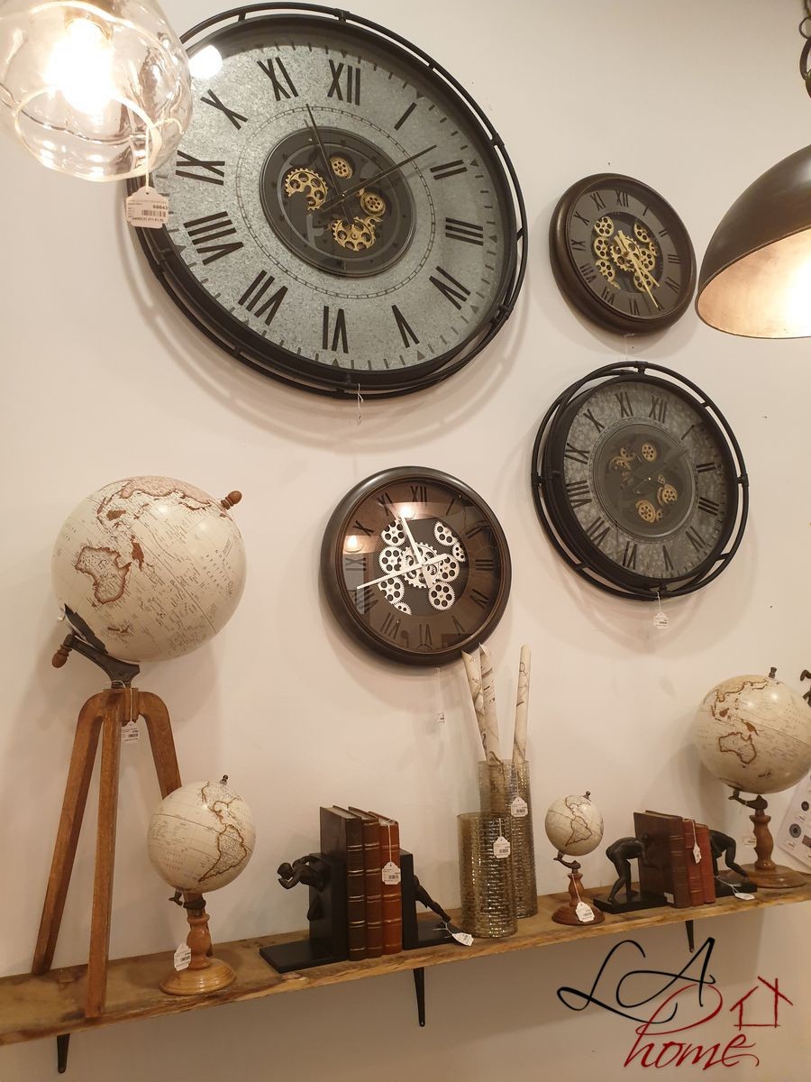 Dekorace glóbus na dřevěném podstavci - Ø32*54cm