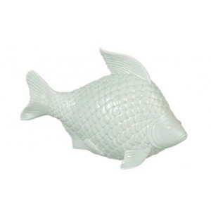 Porcelánová dekorace Kapr - 21,7*13,5*9,8 cm