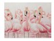 Obraz s plameňáky Flamingos - 120*3,5*90cm