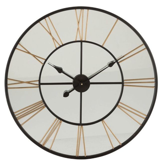 Nástěnné kulaté hodiny římské číslice Modern - Ø 70*5,5 cm J-Line by Jolipa