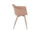 Růžová plastová židle Swing - 54*57*80 cm