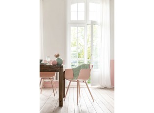 Růžová plastová židle Swing - 54*57*80 cm