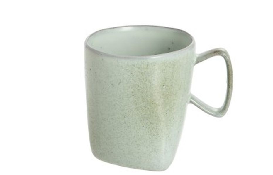Zelený porcelánový hrneček Dot mint - ∅ 9*10 cm