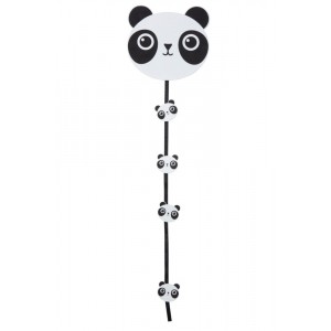 Dekorace girlanda Panda s kolíčky - 19*17*74cm