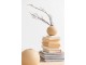 Krémová kulatá keramická váza Beige L - 25*25*23,5 cm